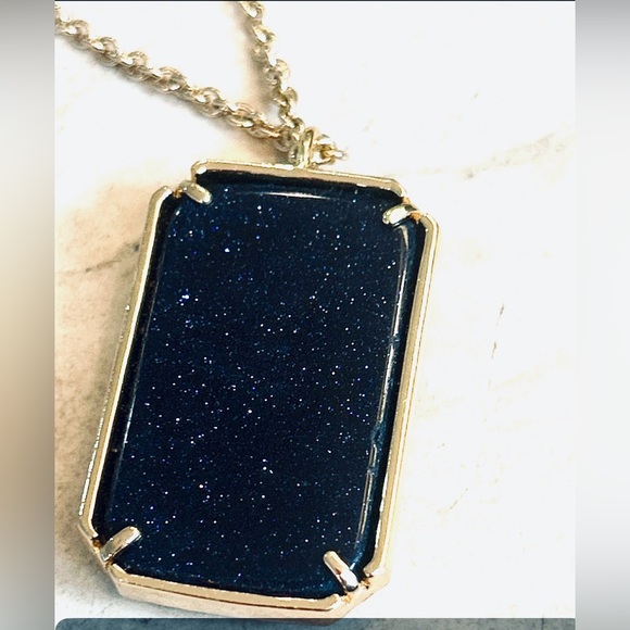 Kate Spade Night Sky Jewels Resin Pendant Neck-lace, Blue with crystals - Picture 5 of 8